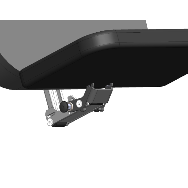 HydroTilt Features-8-Height and angle adjustable flip up footplate