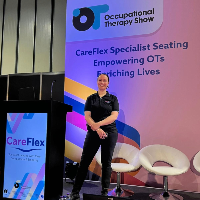 Clincial Specialist Rebecca speaking at the OT Show
